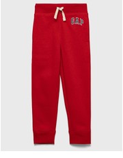Spodnie spodnie dresowe dziecięce kolor czerwony wzorzyste - Answear.com Gap