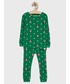 Piżama dziecięca Gap Piżama bawełniana dziecięca kolor zielony wzorzysta