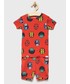 Piżama dziecięca Gap piżama bawełniana dziecięca x Marvel kolor czerwony wzorzysta