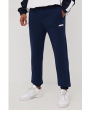 Spodnie męskie spodnie dresowe MINEZ męskie kolor granatowy gładkie - Answear.com Prosto
