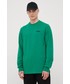 T-shirt - koszulka męska Prosto longsleeve bawełniany MIMIN kolor zielony gładki