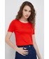 Bluzka United Colors Of Benetton United Colors of Benetton t-shirt bawełniany kolor czerwony