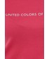 Bluzka United Colors Of Benetton United Colors of Benetton t-shirt bawełniany kolor różowy