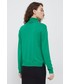 Sweter United Colors Of Benetton United Colors of Benetton sweter damski kolor zielony lekki z golfem