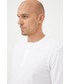 T-shirt - koszulka męska United Colors Of Benetton United Colors of Benetton longsleeve bawełniany kolor biały gładki