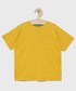 Koszulka United Colors Of Benetton United Colors of Benetton t-shirt bawełniany dziecięcy kolor żółty gładki