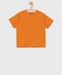 Koszulka United Colors Of Benetton United Colors of Benetton t-shirt bawełniany dziecięcy kolor pomarańczowy gładki