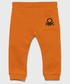 Spodnie United Colors Of Benetton United Colors of Benetton spodnie bawełniane dziecięce kolor pomarańczowy gładkie