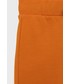 Spodnie United Colors Of Benetton United Colors of Benetton spodnie bawełniane dziecięce kolor pomarańczowy gładkie