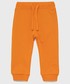 Spodnie United Colors Of Benetton United Colors of Benetton spodnie bawełniane dziecięce kolor pomarańczowy z nadrukiem