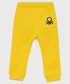 Spodnie United Colors Of Benetton United Colors of Benetton spodnie bawełniane dziecięce kolor żółty gładkie