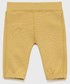 Spodnie United Colors Of Benetton United Colors of Benetton spodnie dresowe bawełniane dziecięce kolor żółty z aplikacją