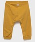 Spodnie United Colors Of Benetton United Colors of Benetton spodnie dresowe dziecięce kolor żółty gładkie
