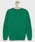Sweter United Colors Of Benetton United Colors of Benetton sweter bawełniany dziecięcy kolor zielony lekki