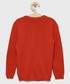 Sweter United Colors Of Benetton United Colors of Benetton sweter bawełniany dziecięcy kolor czerwony lekki