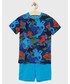 Piżama dziecięca United Colors Of Benetton United Colors of Benetton piżama bawełniana dziecięca kolor granatowy wzorzysta