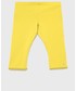 Legginsy United Colors Of Benetton United Colors of Benetton legginsy dziecięce kolor żółty gładkie