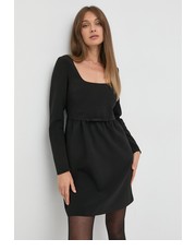 Sukienka sukienka kolor czarny mini rozkloszowana - Answear.com Red Valentino