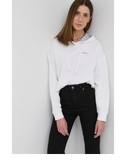 Bluza Bluza bawełniana damska kolor biały z kapturem gładka - Answear.com Red Valentino