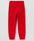 Spodnie Ovs spodnie dresowe dziecięce kolor czerwony gładkie