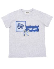 Koszulka T-shirt bawełniany dziecięcy kolor szary z nadrukiem - Answear.com Kenzo Kids