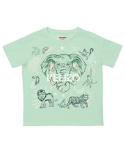 Koszulka T-shirt bawełniany dziecięcy kolor zielony - Answear.com Kenzo Kids