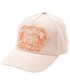 Czapka dziecięca Kenzo Kids czapka bawełniana dziecięca kolor różowy z aplikacją