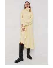 Sukienka Sukienka kolor żółty maxi oversize - Answear.com Samsoe Samsoe
