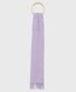 Szalik Paul Smith szalik wełniany kolor fioletowy gładki