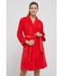 Piżama Kenzo szlafrok bawełniany kolor czerwony