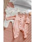 Odzież dziecięca Mayoral Newborn Śpioszki niemowlęce kolor beżowy