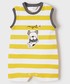 Odzież dziecięca Mayoral Newborn Pajacyk niemowlęcy (3-pack) kolor żółty