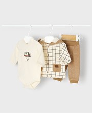Odzież dziecięca komplet niemowlęcy kolor brązowy - Answear.com Mayoral Newborn