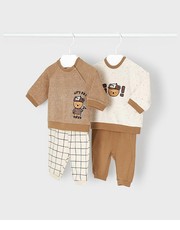 Odzież dziecięca komplet niemowlęcy kolor brązowy - Answear.com Mayoral Newborn