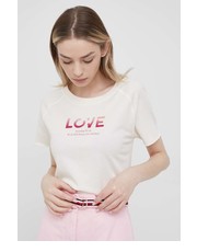 Bluzka t-shirt bawełniany kolor różowy - Answear.com Mos Mosh