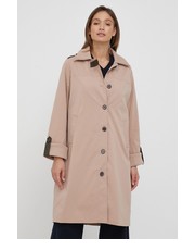 Płaszcz płaszcz damski kolor brązowy przejściowy - Answear.com Mos Mosh