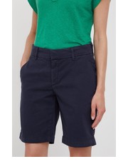 Spodnie szorty damskie kolor beżowy gładkie medium waist - Answear.com Mos Mosh