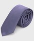 Krawat Hugo krawat jedwabny kolor fioletowy