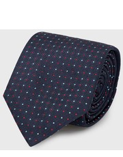 Krawat krawat jedwabny kolor granatowy - Answear.com Hugo