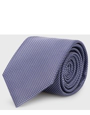 Krawat krawat jedwabny kolor fioletowy - Answear.com Hugo