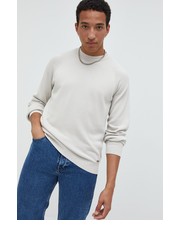 Sweter męski sweter bawełniany męski kolor beżowy lekki - Answear.com Hugo