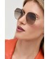 Okulary Hugo okulary przeciwsłoneczne damskie kolor złoty