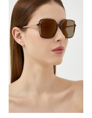 Okulary okulary przeciwsłoneczne damskie kolor brązowy - Answear.com Hugo