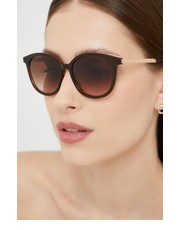 Okulary okulary przeciwsłoneczne damskie kolor brązowy - Answear.com Hugo