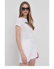 Bluzka t-shirt damski kolor biały - Answear.com Hugo