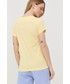 Bluzka Hugo t-shirt bawełniany kolor żółty