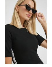 Bluzka t-shirt damski kolor czarny - Answear.com Hugo
