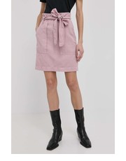 Spódnica spódnica kolor różowy mini prosta - Answear.com Hugo