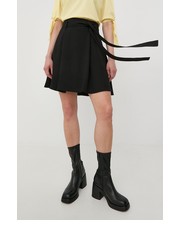 Spódnica spódnica kolor czarny mini rozkloszowana - Answear.com Hugo