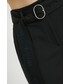 Spodnie Hugo spodnie damskie kolor czarny proste high waist